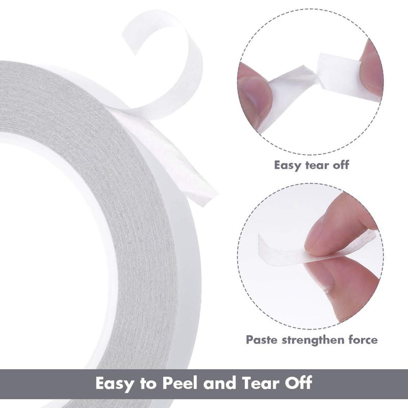 cridoz Double Sided Adhesive Tape, 9 Rolls Double-Side Craft Tape for Card Making, Scrapbooking, DIY Crafts and Office School Stationery Supplies (1/4 Inch, 25 Yards Per Rool) - Image 3